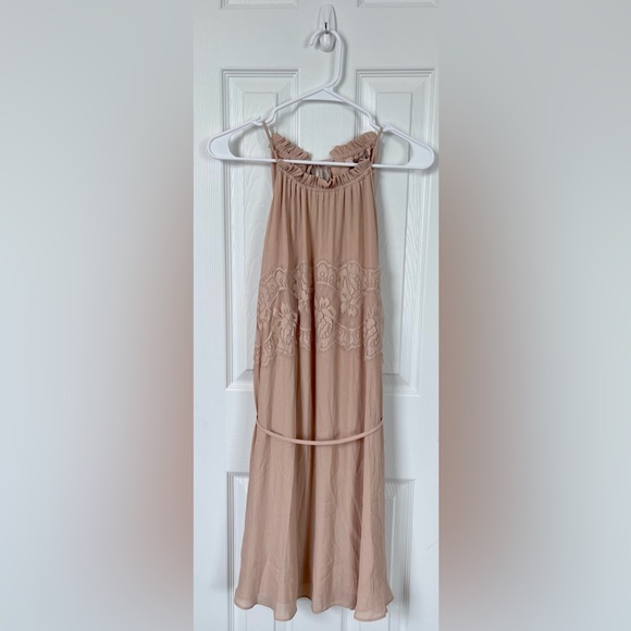 NWT Forever 21 Champagne Halter Style Dress - Picture 1 of 7